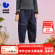 迷你巴拉男童兒童牛仔褲加絨加厚秋冬寶寶長(zhǎng)褲牛仔褲 牛仔深藍(lán)88301 110