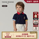 Teenie Weenie Kids小熊童裝25年夏季新款男寶寶經(jīng)典撞色領(lǐng)polo衫打底衫 藏青色 110 cm (尺碼偏大選小一碼)