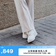 耐克（NIKE）官方空軍一號AIR FORCE 1女子運動鞋夏季膠底板鞋F(xiàn)V3654 111帆白/帆白/帆白/金屬色 36.5