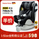 適優(yōu)途（Happy Yootu）守護甜心0-4-12歲汽車(chē)兒童安全座椅360旋轉雙向ISOfix可坐可躺 炫酷黑
