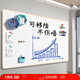飛博士90*120cm白板墻貼不傷墻可移除辦公家用教學(xué)寫字板掛式磁性兒童小黑板可擦辦公會(huì)議軟白板紙