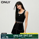 ONLY冬季氣質(zhì)百搭修身刺繡短款吊帶針織衫女|12343H004 H1Z 黑色 S 160/80A