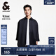 杰克·瓊斯（JACK&JONES）25年男裝七分袖襯衫男士夏季薄款柔軟高端短袖襯衣休閑寬松外穿 E40黑色 XL