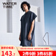 WATERTIME游泳速干浴巾斗篷帶帽浴袍女男吸水游泳浴袍快干運(yùn)動(dòng)毛巾 鯨魚(yú)灰(150*80cm)