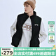 卡帕（Kappa）羊羔絨馬甲情侶男女冬加棉立領(lǐng)馬夾保暖背心K0CZ2NM01D