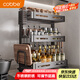 卡貝（cobbe）廚房置物架調(diào)料架臺(tái)面廚具收納調(diào)味品儲(chǔ)物架子刀架多功能架子多層
