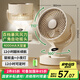 賽億風(fēng)寶usb桌面風(fēng)扇可充電小風(fēng)扇蓄電空氣循環(huán)扇家用搖頭便攜臺(tái)式小型驅(qū)蚊夜燈臥室宿舍電風(fēng)扇4000mA