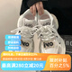 SAGIV卡迪高官方女鞋爆改厚底老爹鞋女夏季網(wǎng)面透氣百搭鞋子小眾女鞋休 不累腳白色可愛 39