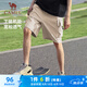 駱駝（CAMEL）運動工裝短褲男機能風(fēng)寬松休閑五分褲 J14BA6L6037 卡其 XXXL