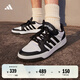 adidas ENTRAP美式校園風(fēng)運(yùn)動(dòng)板鞋少年感復(fù)古籃球鞋男女阿迪達(dá)斯 白色/黑色   42