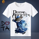 慕幕魔獸世界t恤短袖半袖DOTA2藍(lán)貓影魔暴雪印花衣服男夏情侶打底衫 5 M XXL 建議175-185c135-150斤