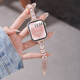 watchbond【冰脂】適用蘋(píng)果手表s10表帶iwatch s10女士款樹(shù)脂合金表帶apple手表watch s9女生s8金屬s7細款se 細款【三珠-玫金間樹(shù)脂白】樹(shù)脂合金表帶+玫瑰金接頭 【38