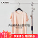 藍(lán)地短袖t恤女2025夏季新款簡(jiǎn)約純色百搭打底衫圓領(lǐng)半袖上 肉桂粉 M