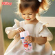 努比（Nuby）兒童運(yùn)動(dòng)直飲杯戶外便攜夏季喝水喝奶杯子幼兒園水杯耐摔晶透 粉色迷你 300ml