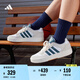 adidas「小鋸齒」D-PAD CLASSIC休閑美高風復古籃球板鞋阿迪達斯   白色/遺跡藍/棕色   41