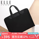 ELLE HOMME 商務(wù)男士公文包 尼龍復(fù)合帆布手提包 休閑電腦包男包03510黑色