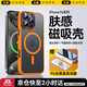 玄皇【鏡頭全包】蘋果16promax手機(jī)殼iphone16新款膚感磨砂Magsafe磁吸充電硅膠防摔超薄透明高端簡約 蘋果16Pro【愛馬仕橙】徠卡鏡頭 親膚手感