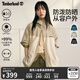添柏嵐（Timberland）官方男女同款UPF50防曬衣防潑水寬松|A416F A416FCY2/沙色 M (175/100A)