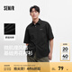 森馬（Semir）短袖襯衫男純棉襯衣繡花內(nèi)搭上衣情侶2025新款夏裝寬松 黑色90001 M
