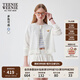 Teenie Weenie小熊女裝毛針織衫2025夏季新款休閑簡約學(xué)院針織開衫空調(diào)衫 白色 S