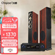 CHQIAO 家庭ktv音響 hifi功放 三分頻落地?zé)o源音箱 家庭影院套裝 客廳家用音響 組合功放音響套裝 1號主箱+2.1功放/300W
