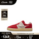 Clarks【雷總同款】其樂OriginalsTOR80男女同款時髦拼接復古袋鼠運動鞋 紅色-男款 261811267 41