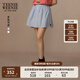 Teenie Weenie小熊女裝半身裙2025夏季新款清新甜美優(yōu)雅學(xué)院風(fēng)短裙 藍(lán)色 M