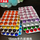 OEMG15毫米烤色透明圓球玻璃球彈珠道具棋子親子游戲玻璃珠 混色20顆 10色均分