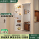 小匠材洞洞板穿衣鏡隱形推拉鏡子可關(guān)閉家用玄關(guān)壁掛式試衣鏡150*40白