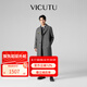 威可多（VICUTU）【魔法師】男士大衣舒暖休閑商務(wù)百搭舒適風(fēng)衣 灰色 L 175/924