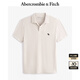 ABERCROMBIE & FITCH【舒適透氣】男裝25夏季新款經(jīng)典小麋鹿POLO衫T恤KI124-5182 米色 M (180/100A)