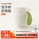 世喜敞口杯喝水喝奶 兒童漱口杯子寶寶刷牙杯 一杯三用