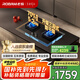 老板（Robam）【升級(jí)三段式防干燒+70%熱效率】小黑鏡L1P智能燃?xì)庠钐烊粴庠罹呙簹庠?.2kW國家補(bǔ)貼猛火灶57B9A