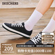 斯凱奇（Skechers）女鞋夏季厚底增高板鞋帆布鞋舒適輕便防滑休閑鞋低幫鞋114664