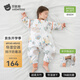 貝肽斯嬰兒睡袋防驚跳夏季空調(diào)房薄款新生兒童睡袋0-3歲寶寶防踢被著涼 夏天（前6后4 20-25℃）福兔 M碼15個月-2.5歲 建議身高80-95cm