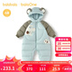 巴拉巴拉balaOne童裝兒童羽絨服連體衣2025冬裝哈衣爬服萌趣208425120204