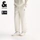杰克·瓊斯（JACK&JONES）【NBA聯(lián)名】25年男裝秋季新款衛褲男寬松束腳休閑排扣運動(dòng)長(cháng)褲子 石灰花灰 常規 31 175