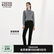 Teenie Weenie【涼感】小熊春季簡(jiǎn)約修身小腳牛仔褲小個(gè)子長(zhǎng)褲女款 黑色 S (160)