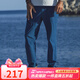 AKCLUB夏季薄款新復(fù)古回潮休閑褲男長褲子斜紋直筒港風(fēng)AK男裝2312203 淺藍(lán) S