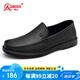 強(qiáng)人商務(wù)休閑男鞋通勤皮鞋舒適羊皮一腳蹬駕車(chē)鞋 JDA351334 黑色 42碼