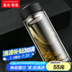 富光拾喜雙層玻璃杯防燙茶杯直身商務(wù)車載便攜帶濾網(wǎng)大容量辦公杯子800ml