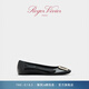 ROGERVIVIER/RV女鞋Trompette平底漆皮方扣芭蕾舞鞋rv方扣單鞋 黑色 37 建議拍小半碼，詳詢(xún)客服
