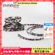 puppytie貓咪牽引繩遛貓背心式貓貓胸背帶貓繩外出防掙脫寵物用品 花-胸背帶+牽引繩 S-小型 建議10-18斤