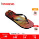 havaianas哈唯納Hype III沙灘男士人字拖夏季海邊戶外休閑涼拖鞋可外穿 6196-黑/桃 41-42 巴西碼
