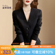 迪菲麗格赫本風(fēng)小個子西裝外套2024春季新款復(fù)古氣質(zhì)顯瘦西服上衣 圖片色 均碼 XL