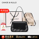 CAHOE KULLO官方包包女款輕奢2025新款品牌女士斜挎單肩腋下包七夕情人節(jié)禮物 黑色-CK女包送女朋友老婆生日情人節(jié)禮物