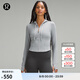 lululemon丨Waist-Seamed Nulu? 女士腰部縫線拉鏈連帽衫 LW3HOPS 犀牛灰 XS /4