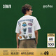 森馬（Semir）哈利波特聯(lián)名短袖T恤男美式印花情侶裝2025夏裝純棉109325100225