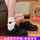 蒂斯馳板鞋女2025春季新款厚底增高輕便透氣休閑鞋女復(fù)古百搭運(yùn)動(dòng)鞋子女 黑色 37 (235mm) （偏小,拍大一碼）