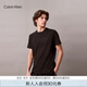 Calvin KleinJeans【吸濕速干】25早秋新款男士ck戶外運(yùn)動(dòng)純色短袖T恤40CM224 UB1-太空黑 L